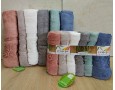 Набор турецких махровых полотенец Cestepe 50х90 6 штук + 70х140 6 штук Bamboo Chery