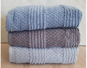 Набір турецьких махрових рушників Cestepe MicroCotton Premium 3 штуки 50x90 Nesha 600 г/м2