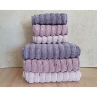 Набір турецьких махрових рушників Cestepe MicroCotton Premium 3 штуки 50x90 + 3 штуки 70х140 Ezgi 2 600 г/м2