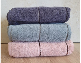 Набір турецьких махрових рушників Cestepe MicroCotton Premium 3 штуки 50x90 Kare 2 600 г/м2