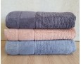 Набір турецьких махрових рушників Cestepe MicroCotton Premium 3 штуки 70x140 Nevara 600 г/м2