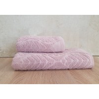 Набор махровых турецких полотенец Cestepe VIP Cotton 50х90+70х140 Aksin Lila