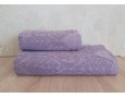 Набор махровых турецких полотенец Cestepe VIP Cotton 50х90+70х140 Aksin Violet
