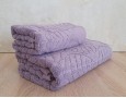 Набор махровых турецких полотенец Cestepe VIP Cotton 50х90+70х140 Aksin Violet