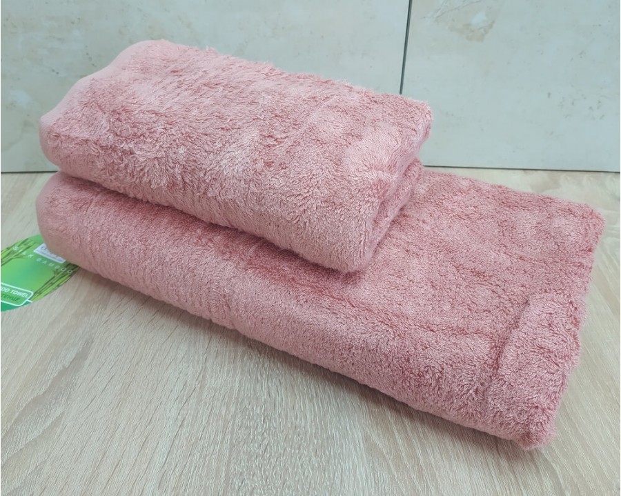 Набор бамбуковых махровых полотенец турецких Cestepe 50х90+70х140  Bamboo Sarev Somon