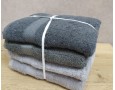 Набор турецких махровых полотенец 4 штуки Lorine soft colors Gri 50х90