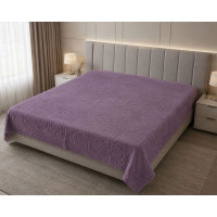 Простирадло махрове жакардове Parisa Home 200х220 щільність 400 г/м2 лаванда