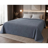 Простирадло махрове жакардове Parisa Home 150х200 щільність 400 г/м2 сіре