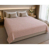 Простынь махровая жаккардовая Parisa Home 150х200 плотность 400 г/м2 персиковая