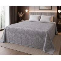 Простынь махровая жаккардовая Parisa Home Premium 200х220 плотность 470 г/м2 темно-серая