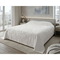 Простирадло махрове жакардове Parisa Home Premium 200х220 щільність 470 г/м2 кремове