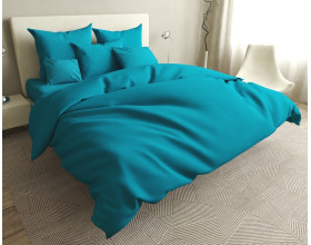 Постельное белье LARA бязь d11189p Turquoise полуторное