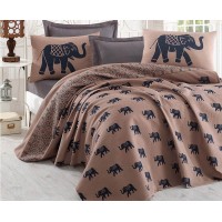 Покрывало вафельное Eponj Home 200x235 Fil Mavi