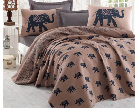Покрывало вафельное Eponj Home 200x235 Fil Mavi