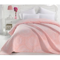 Покрывало жаккардовое Eponj Home Mandala Pudra 200х230