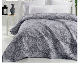 Покрывало жаккардовое Eponj Home Mandala Siyah 200х230