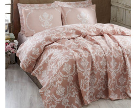 Покрывало вафельное Eponj Home 200x235 Pure Pudra