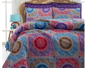 Покрывало вафельное Eponj Home 200x235 Ornament Mor
