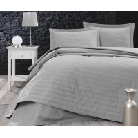 Покрывало стеганое Eponj Home Monart Kapitoneli Gri 220х240