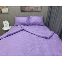 Постільна білизна LARA сатин-страйп Lavender d13007p полуторна