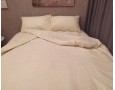 Постельное белье LARA сатин-страйп Beige d13093d двуспальное
