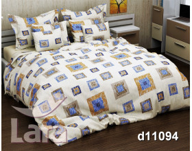 Постельное белье LARA бязь d11094e евро 4 наволочки в комплекте