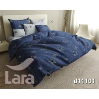 Постільна білизна LARA бязь d11101e євро 4 наволочки в комплекті