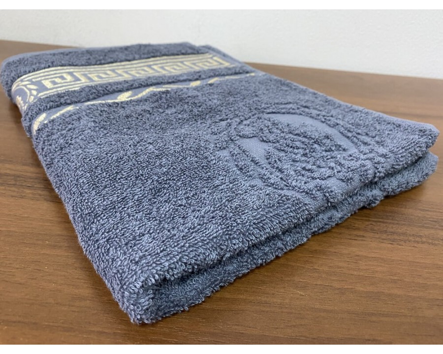 Полотенце махровое 50х90 GM TEXTILE Узбекистан Цезарь 450 г/м2 серое