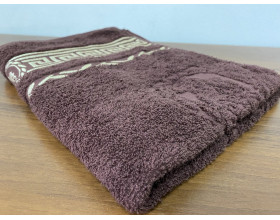 Полотенце махровое 50х90 GM TEXTILE Узбекистан Цезарь 450 г/м2 коричневое