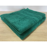 Набор махровых полотенец 50х90+70х140 GM TEXTILE Узбекистан полосы 450 г/м2 зеленый