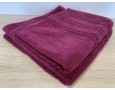 Набор махровых полотенец 50х90+70х140 GM TEXTILE Узбекистан полосы 450 г/м2 вишневый