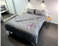 Постельное белье LARA бязь-страйп Gray d11223p полуторное