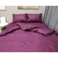 Постільна білизна LARA сатин-страйп Violet d13038p полуторна