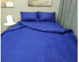 Постельное белье LARA сатин-страйп Blue d13004d2 двуспальное