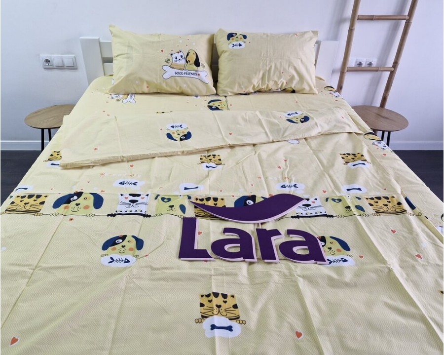 Постельное белье LARA бязь d11292p полуторное