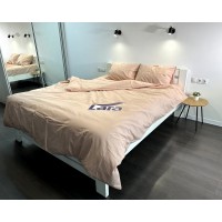 Постільна білизна LARA бязь d11066s2 Pudra сімейна