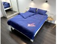 Постільна білизна LARA бязь d11070d2 Blue двоспальна