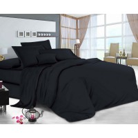 Постільна білизна LARA бязь d11272d Dark Grey двоспальна