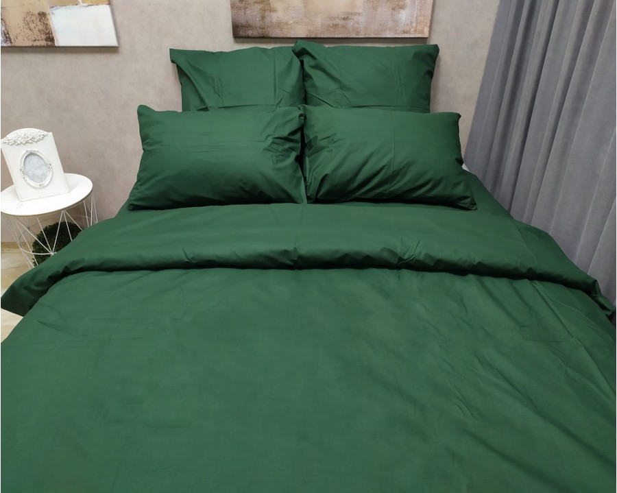 Постільна білизна LARA бязь d11071s2 Green сімейна