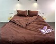Постельное белье LARA бязь-страйп Brown d11252s семейное
