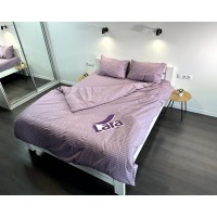 Постельное белье LARA бязь-страйп Sea fog d11254e евро