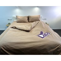 Постельное белье LARA бязь-страйп Chocolat d11270e евро