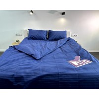 Постельное белье LARA бязь-страйп Dark Blue d11298e евро