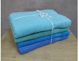 Набір турецьких махрових рушників 4 штуки Lorine soft colors Mavi 70х140