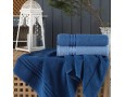Набор турецких махровых полотенец 3 шт Gulcan Lu Armullu Blue 70х140