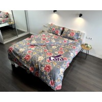 Постельное белье LARA сатин d13159p полуторное