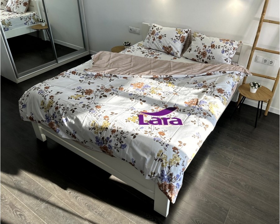 Постельное белье LARA сатин d13167p полуторное