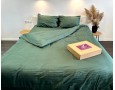 Постельное белье LARA d13183e160 green сатин-страйп LUX с простынью на резинке 160х200х25 евро