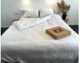Постельное белье LARA d13177e160 light gray сатин-страйп LUX с простынью на резинке 160х200х25 евро