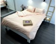 Постельное белье LARA d13208e160 peach сатин-страйп LUX с простынью на резинке 160х200х25 евро